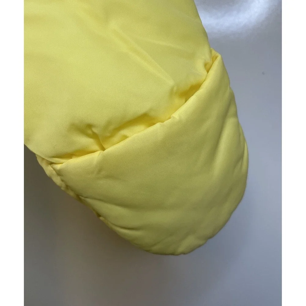 Vintage Yellow Snowsuit Hooded Footie Mitten Full Zip Bear Cub 18 Months